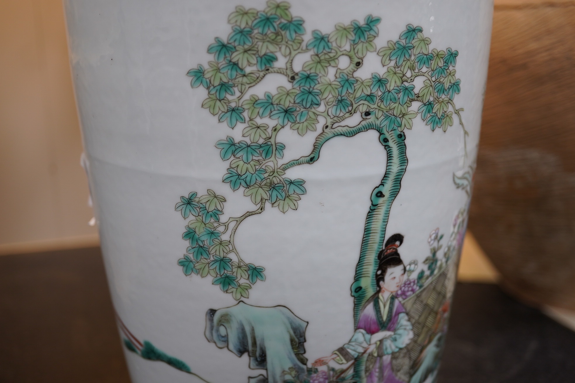 A good Chinese famille rose ‘Four Beauties’ baluster vase, late 19th century